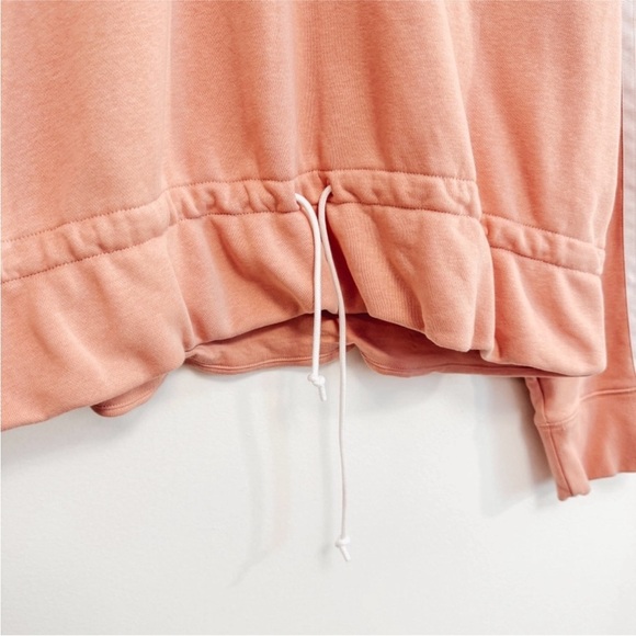 Adidas Pink Boxy Drawstring Sweatshirt with Long Sleeves - Large - Picture 8 of 12